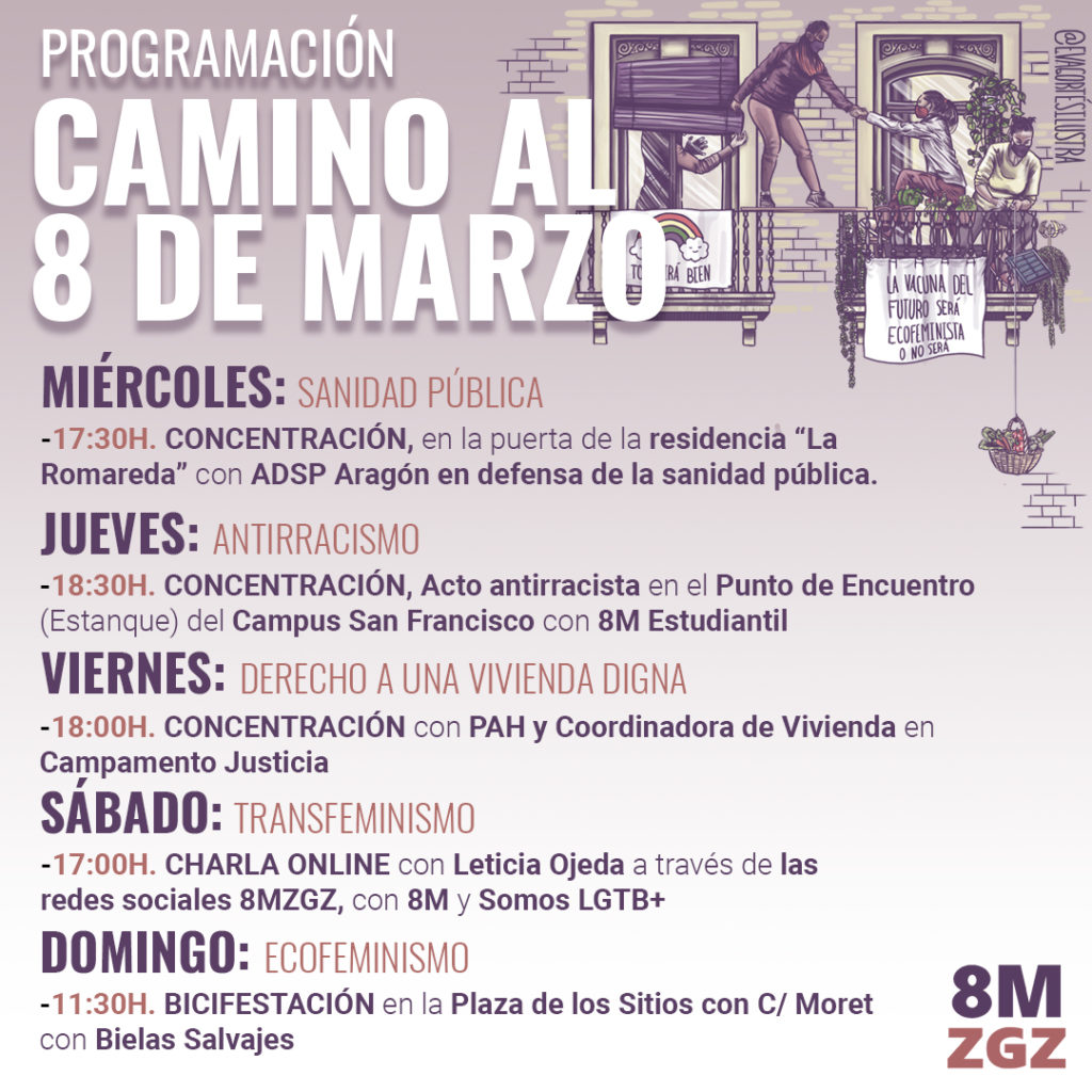 Programación 8M 2021 Zaragoza