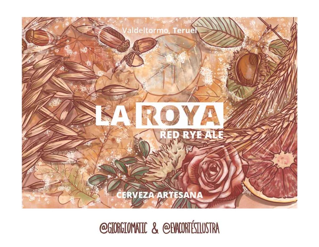 Cerveza La Roya, ilustración de Eva Cortés Ilustra