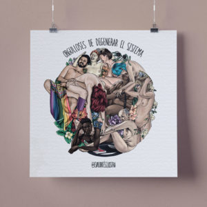 lámina LGTBIQ+ "degenerar el sistema"